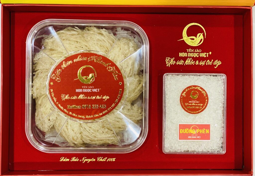 In tem nhãn sản phẩm yến sào