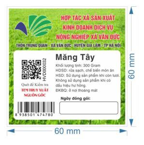 In tem nhãn truy xuất nguồn gốc nông sản