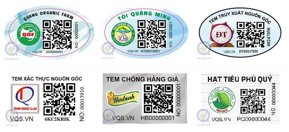 In tem nhãn truy xuất nguồn gốc nông sản