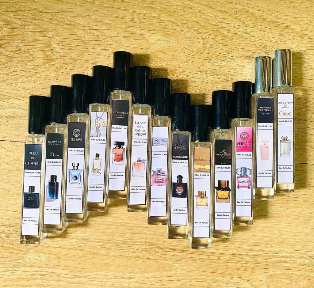 in tem nhãn lọ nước hoa chiết