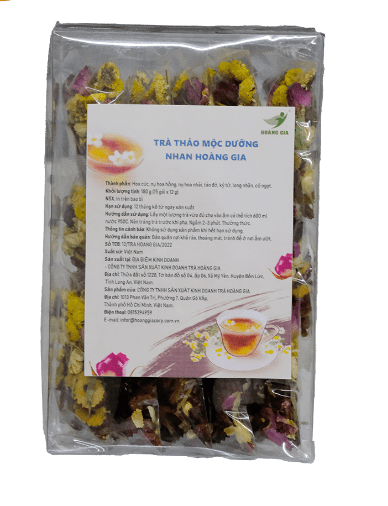 in tem nhãn trà thảo mộc