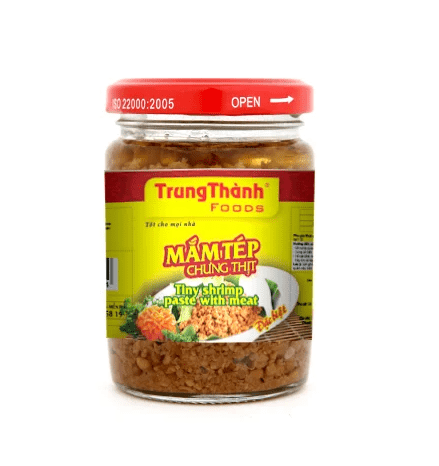 In tem nhãn lọ mắm tép