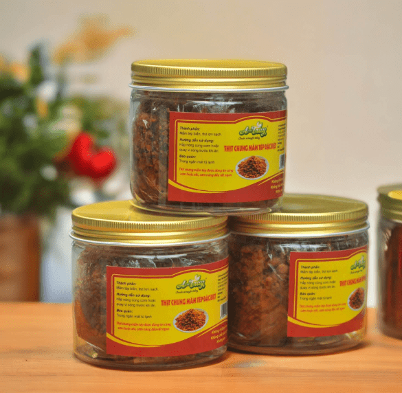 In tem nhãn lọ mắm tép