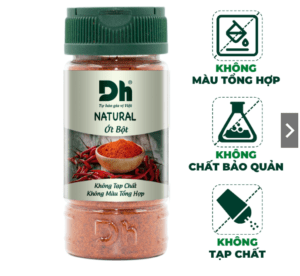 In tem nhãn lọ ớt bột