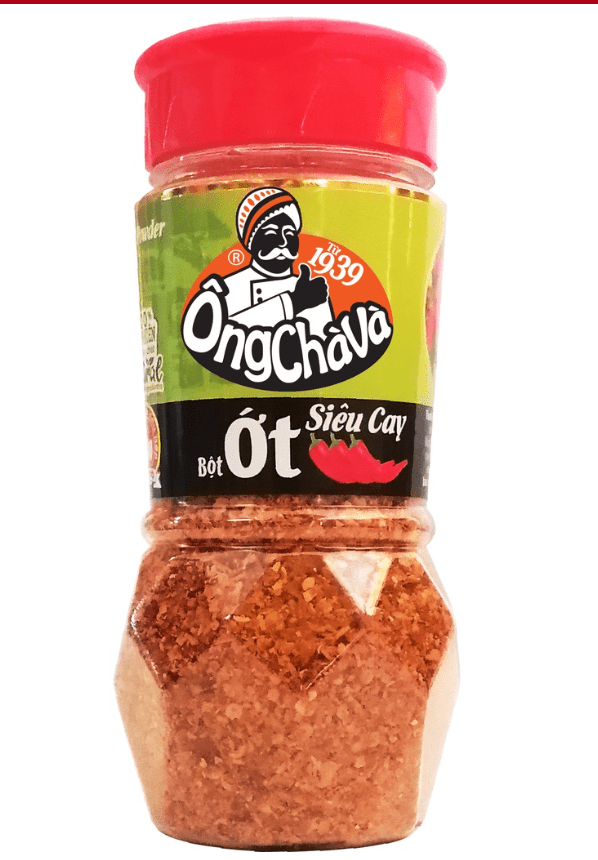 In tem nhãn lọ ớt bột