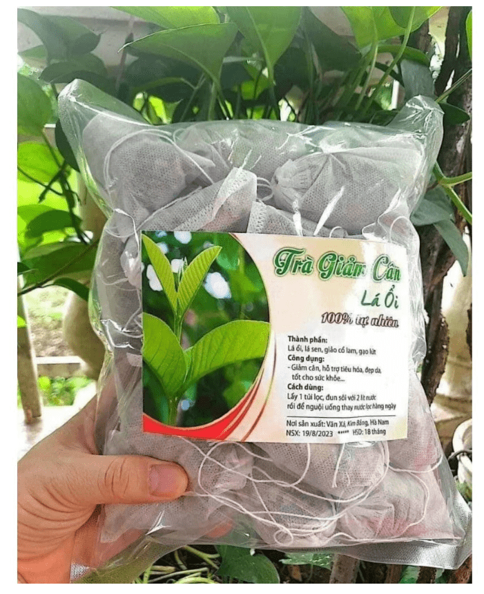 In tem nhãn trà giảm cân