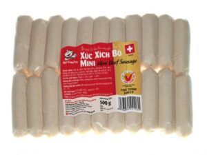 in tem nhãn xúc xích
