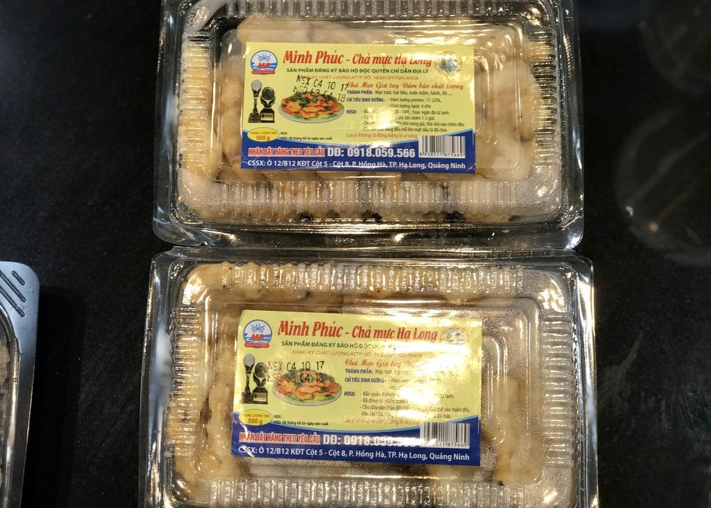 In tem nhãn chả mực