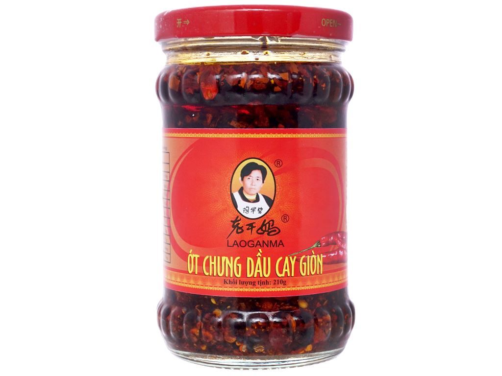 In tem nhãn lọ ớt chưng