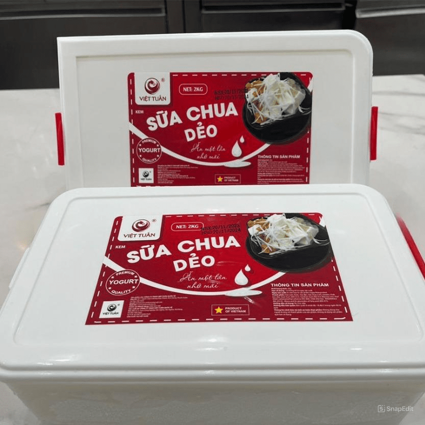 In tem nhãn sữa chua dẻo