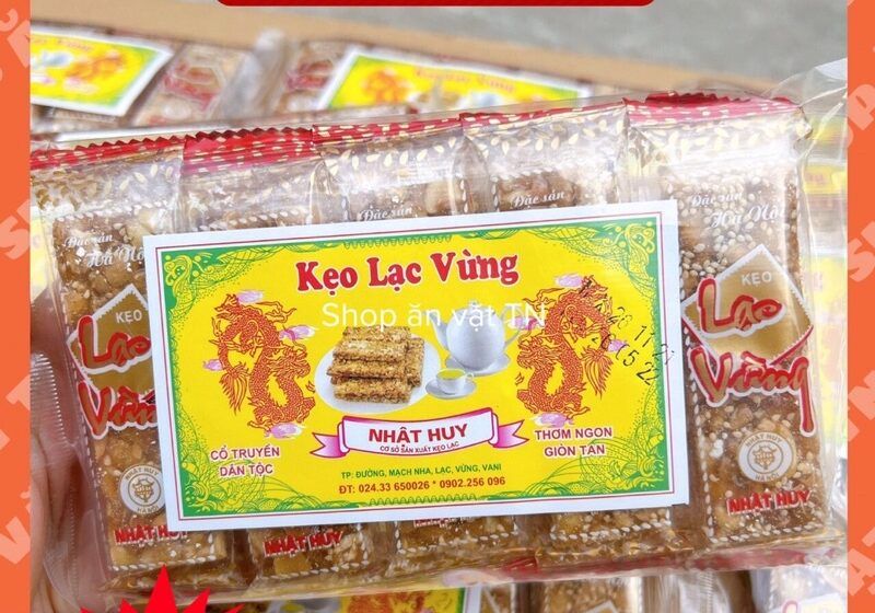 In tem nhãn kẹo lạc