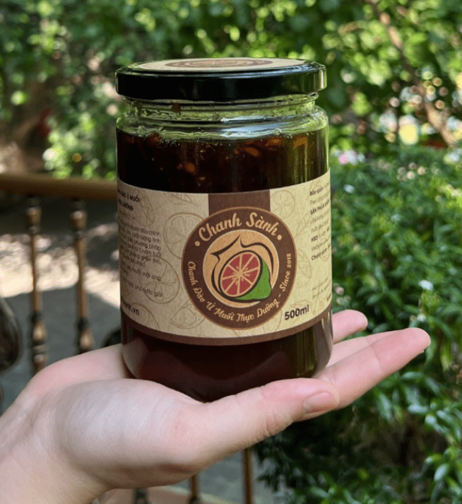 In tem nhãn chanh mật ong