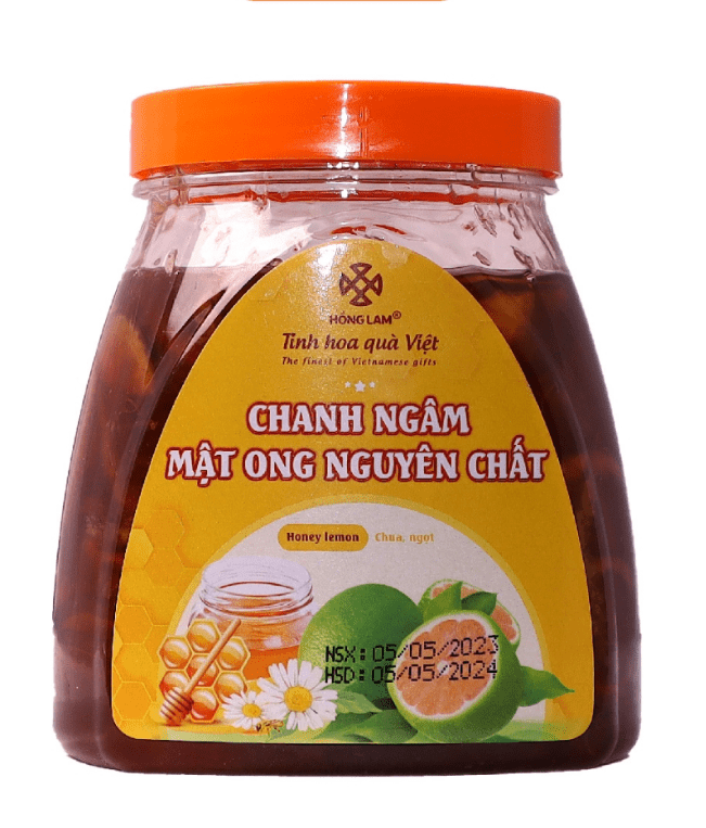 In tem nhãn chanh mật ong