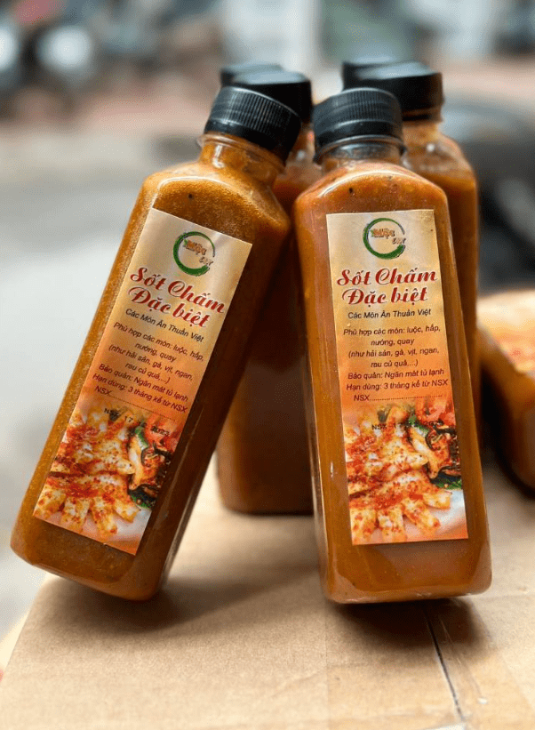 in tem nhãn sốt hải sản