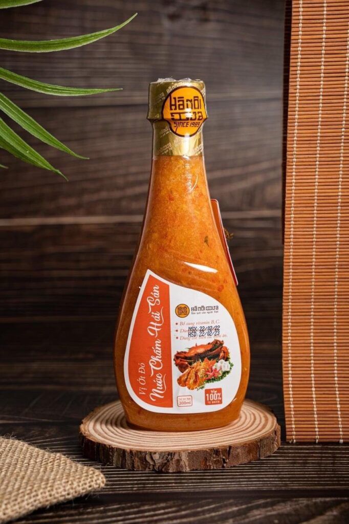 in tem nhãn sốt hải sản