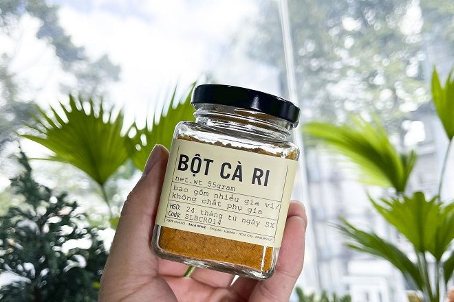 In tem nhãn bột cà ri