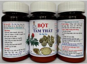 In tem nhãn bột tam thất