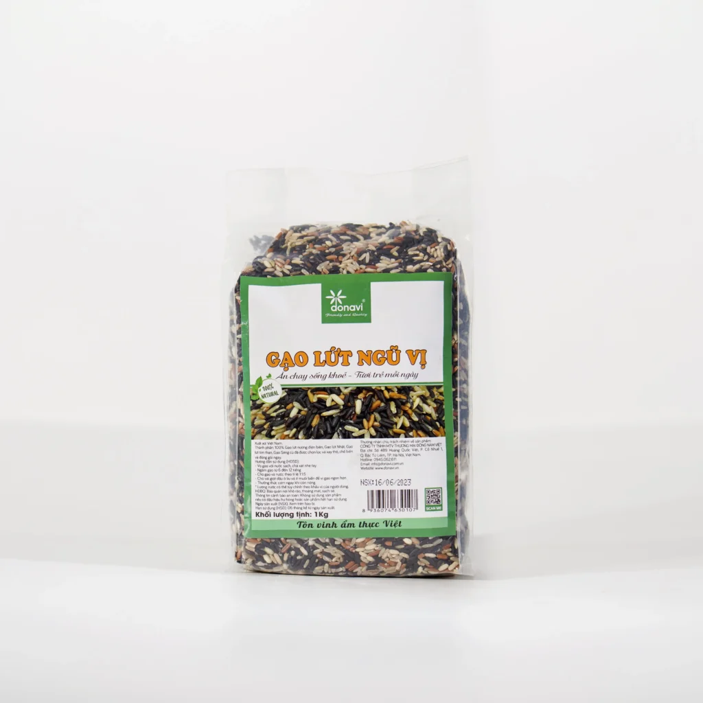 In tem nhãn gạo lứt