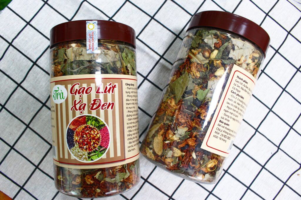 In tem nhãn gạo lứt