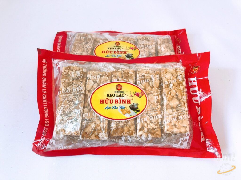 In tem nhãn kẹo lạc