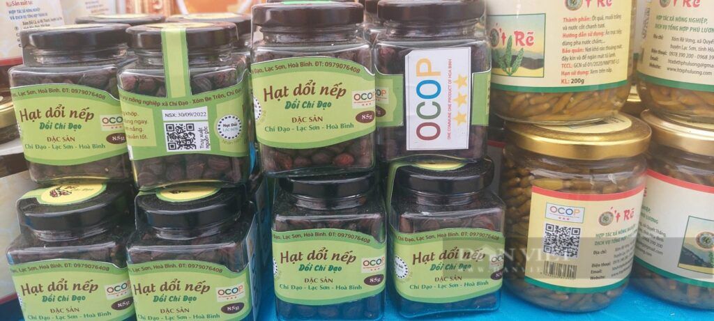 Tem nhãn hạt dổi nếp Hòa Bình