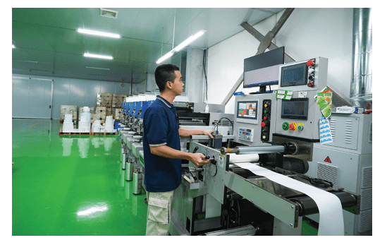 Máy in flexo tại nhà máy của Unitech Jsc