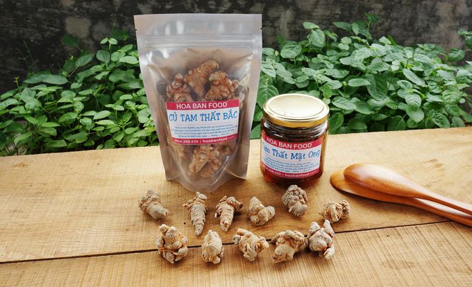 Tem nhãn củ tam thất Tây Bắc