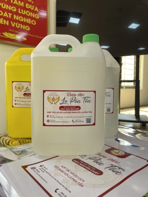 Tem nhãn rượu thóc La Pán Tẩn